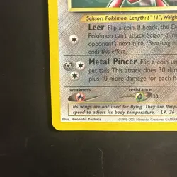 Pokemon Card - Scizor #33 WoTC Black Star Promo - Image 5