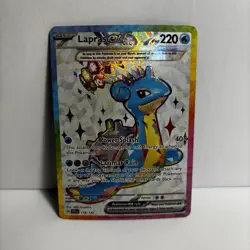 Pokemon TCG SV-Stellar Crown Lapras EX Ultra Rare Card #158/142 - Image 1