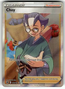 Choy (Full Art) 182/189 SWSH10: Astral Radiance NM Pokemon Card TCG - Image 1