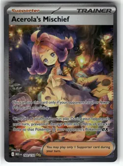 Acerola's Mischief - 183/132 ME01: Mega Evolution NM Pokemon Card TCG - Image 1
