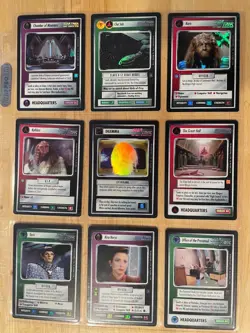 Star Trek CCG: First Edition Reflections - Nine Card SR Foil Lot - Image 1