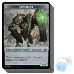 10 pcs CONSTRUCT TOKEN (5/12) The Brothers' War BRO Magic MTG MINT CARD - Image 1