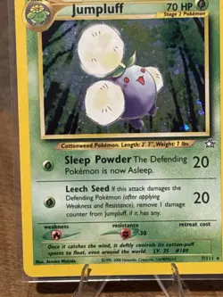 Jumpluff Holo Rare 7/111 Neo Genesis NM+ Vintage WOTC Pokemon Card - Image 2