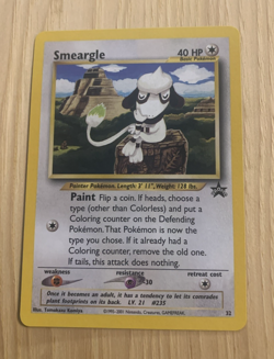 SMEARGLE 2001 POKEMON BLACK STAR PROMO CARD #32 NM - Image 1