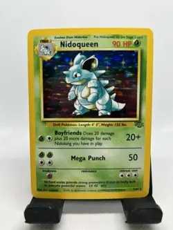 NIDOQUEEN - 7/64 - JUNGLE - HOLO RARE POKEMON CARD - LP - Image 1