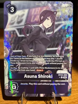 Digimon Card Game Asuna Shiroki (Alternate Art) BT24-088 Uncommon NM - Image 1