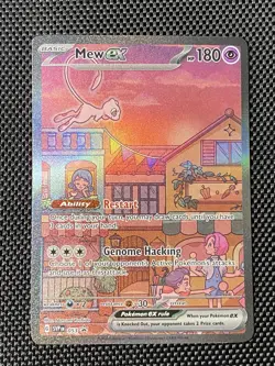 Mew ex SVP 053 Pokemon TCG Scarlet Violet 151 Black Star Promo Full Art Card - Image 1