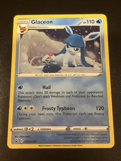 GLACEON SWSH192 PROMO CARD - BLACK STAR PROMO - (1) - Image 1