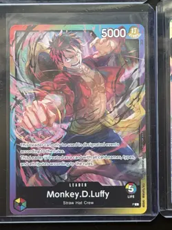 Monkey D Luffy One Piece x6 Card Lot SEC SR Rare Leader English - Image 5