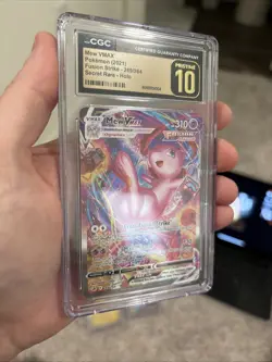 CGC 10 Pristine Mew VMAX 269/203 Alt Art Secret Rare Fusion Strike Pokemon Card - Image 3