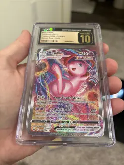 CGC 10 Pristine Mew VMAX 269/203 Alt Art Secret Rare Fusion Strike Pokemon Card - Image 4