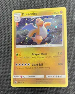 Dragonite 96/149 Sun & Moon Rare Cosmos Holo Pokemon Card - Image 1