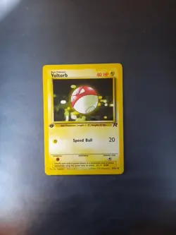 Voltorb 69/82 Pokemon Card TCG Team Rocket 1st Edition - Image 1