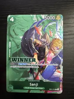 Sanji (Winner Pack 2025 Vol. 1) EB01-014 One Piece Promotion Cards Foil - Image 1