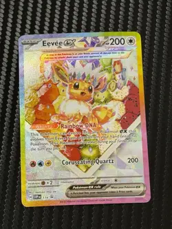 Pokemon TCG Eevee EX 174 Prismatic Evolutions Black Star Promo Card - Image 1