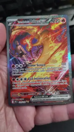 Pokemon TCG Moltres EX Team Rockets Card 229/182 Sir Destined Rivals ENGLISH - Image 2