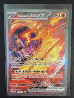 Pokemon TCG Moltres EX Team Rockets Card 229/182 Sir Destined Rivals ENGLISH - Image 4