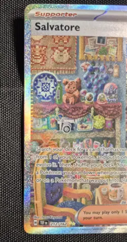 Salvatore 212/162 Special Illustration Rare Gold Star Pokemon Card - Image 3