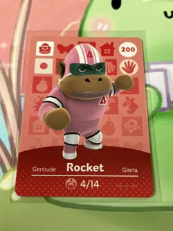 #200 Rocket AUTHENTIC Nintendo Animal Crossing Amiibo NFC Card Series 2 - Image 1