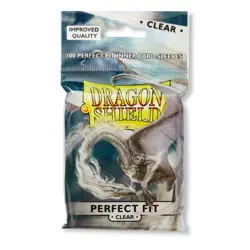 Dragon Shield CLEAR PERFECT FIT 100 ct sleeves MAGIC POKEMON MTG DRAGON BALL - Image 1