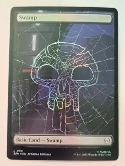MTG Swamp Marvel's Spider-Man 0191 Foil Land - Image 2
