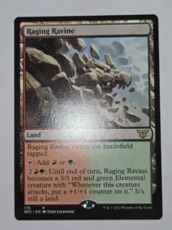 MTG Raging Ravine Neon Dynasty Commander 176 Regular Rare - Image 2