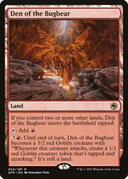 MTG Den of the Bugbear AFR 254/281 Regular Rare - Image 1