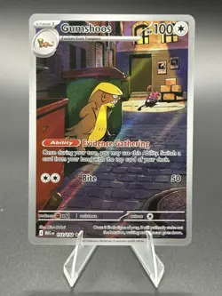 Gumshoos #153/132 2025 Pokemon ME01 Mega Evolution Illustration Rare NM - Image 1