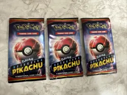 POKEMON TCG DETECTIVE PIKACHU SEALED BOOSTER PACKS BRAND NEW (3 Packs) - Image 1