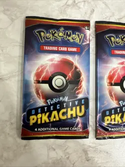 POKEMON TCG DETECTIVE PIKACHU SEALED BOOSTER PACKS BRAND NEW (3 Packs) - Image 2