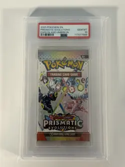 PSA 10 Prismatic Evolutions Espeon & Umbreon Pokemon Graded Booster Foil Pack!! - Image 1