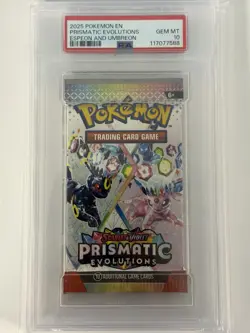 PSA 10 Prismatic Evolutions Espeon & Umbreon Pokemon Graded Booster Foil Pack!! - Image 3