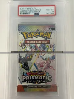 PSA 10 Prismatic Evolutions Espeon & Umbreon Pokemon Graded Booster Foil Pack!! - Image 5