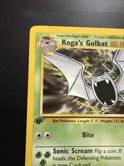 Pokemon TCG: 2000 Gym Challenge 1st Edition Koga's Golbat 46/132 Uncommon NM - Image 2