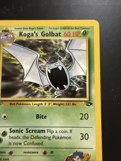 Pokemon TCG: 2000 Gym Challenge 1st Edition Koga's Golbat 46/132 Uncommon NM - Image 3