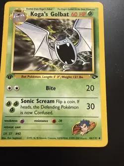 Pokemon TCG: 2000 Gym Challenge 1st Edition Koga's Golbat 46/132 Uncommon NM - Image 4