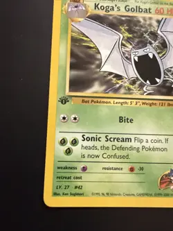 Pokemon TCG: 2000 Gym Challenge 1st Edition Koga's Golbat 46/132 Uncommon NM - Image 5