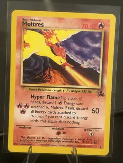 1999 Pokemon Wizards Black Star Promos Moltres #21 - Image 2