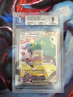 BGS 9 Iono’s Bellibolt EX 183/159 SIR SV: Journey Together Pokemon Card MINT - Image 1