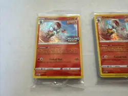 3x LOT NEW SEALED Pokemon Chilling Reign Prerelease Kit Pack Cinderace SWSH112 - Image 2