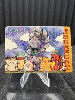 Pokemon Vintage Pocket Monsters Vending HOLO Prism Sticker Bandai 1999 Nintendo - Image 1