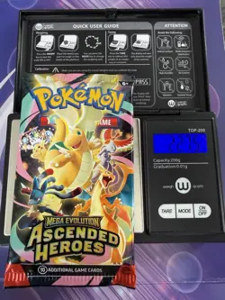 VERY HEAVY! 22.75g Pokemon TCG Ascended Heroes Booster Pack (SEALED) GOD PACKU! - Image 1