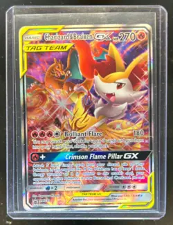2016-19 Pokemon SM Black Star Promos Charizard & Braixen Tag Team #SM230 - Image 1