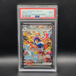 2024 Pokemon S&V Twilight Masquerade Greninja ex 214/167 PSA 9 MINT - Image 1