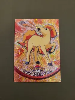 (1) Pokemon Topps Chrome Series 1 Ponyta #77 Sparkle LP - Image 1
