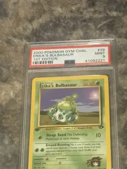 Pokemon Gym Challenge 2000 Erika's Bulbasaur 1st Edition PSA 9, 39/132 - Image 2
