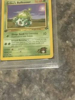 Pokemon Gym Challenge 2000 Erika's Bulbasaur 1st Edition PSA 9, 39/132 - Image 3