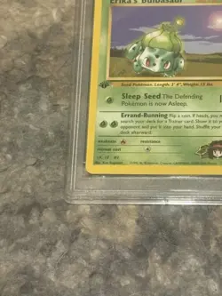 Pokemon Gym Challenge 2000 Erika's Bulbasaur 1st Edition PSA 9, 39/132 - Image 4
