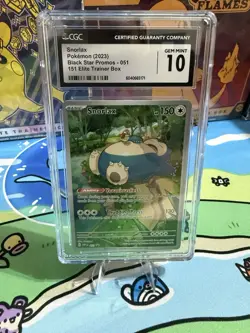 Pokemon 2023 Snorlax Black Star Promos 051 CGC Gem Mint 10 - Image 1