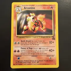 Vintage Pokemon League Promo Arcanine WotC Black Star Promo #6 - Image 1